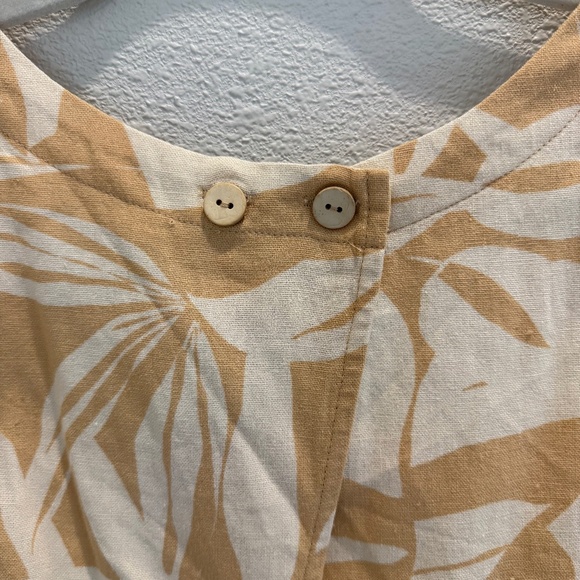 NWT ILLA ILLA Willow Open Back Set Yellow / Tan (Top M / Bottom S) - Picture 8 of 10